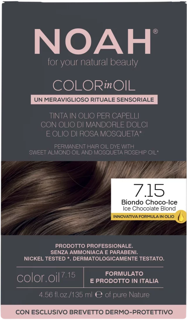 Barva na vlasy Color OIL SVĚTLE HNĚDÁ STUDENÁ 7.15