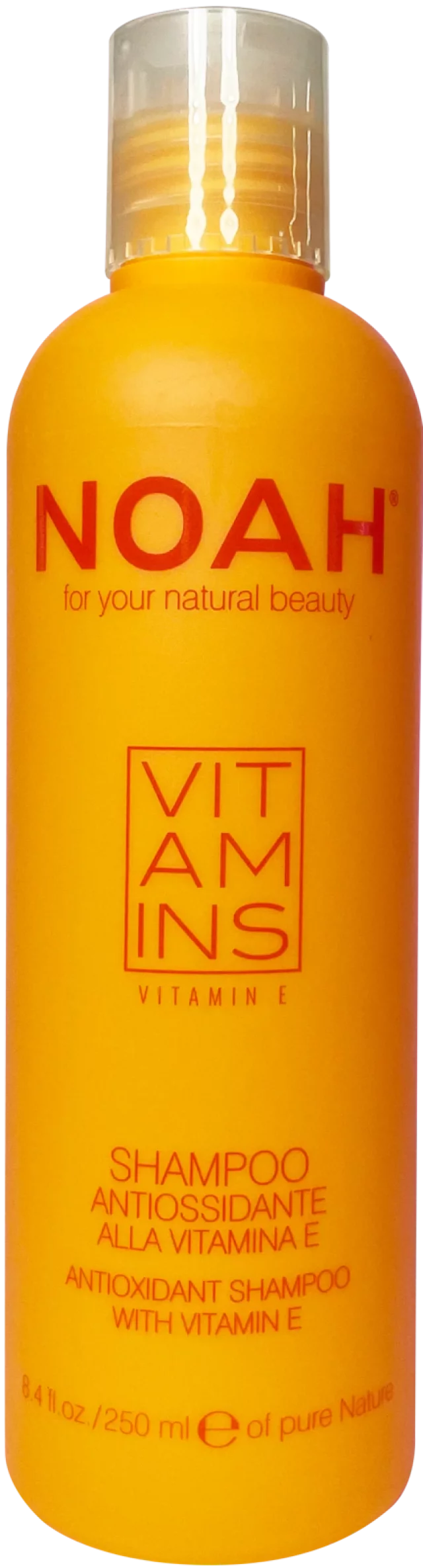 NOAH VITAMINO ŠAMPON S OBSAHEM HYDROLYZOVANÝCH PŠENIČNÝCH PROTEINŮ A VITAMÍNU E